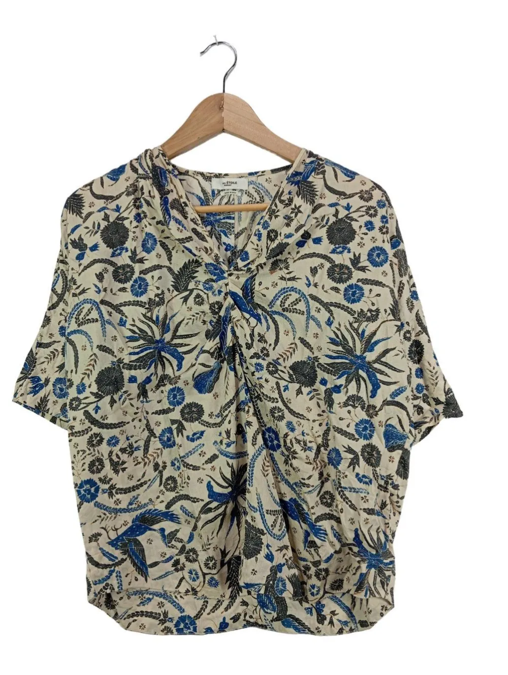 Kurzarm-Bluse Größe 42-isabel etoile Discount