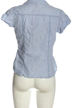 Hemden>H&M Divided Kurzarmhemd Größe 38 weißblau