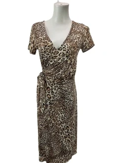 Kleider>Fifilles Paris Kurzarmkleid Größe 36 cremeschwarz