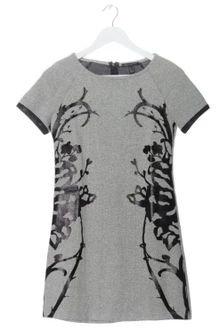 Kleider>MNG Collection Kurzarmkleid Größe 36 hellgrauschwarz