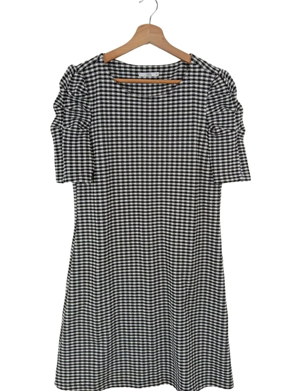 Kleider>edc Kurzarmkleid Größe 36 schwarzweiß