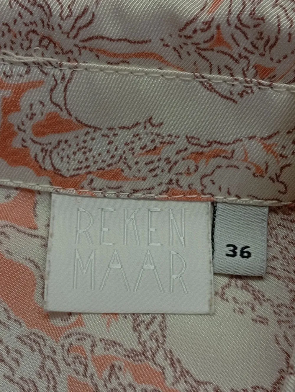 Kleider>Reken Maar Kurzarmkleid Größe 36 hellorangebraun