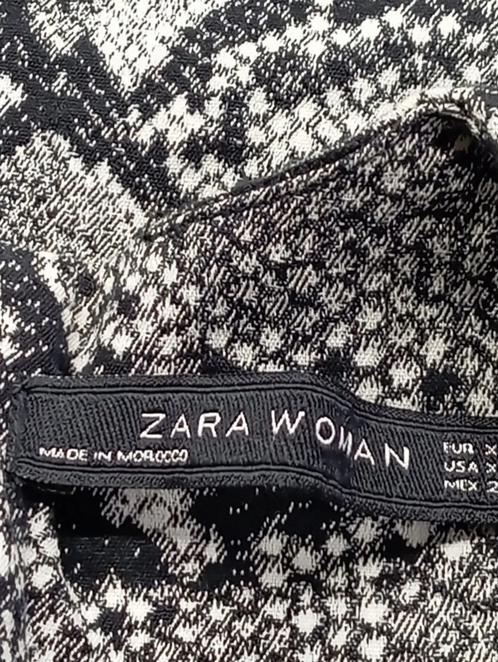 Kleider>Zara Woman Kurzarmkleid Größe 34 hellgrauschwarz