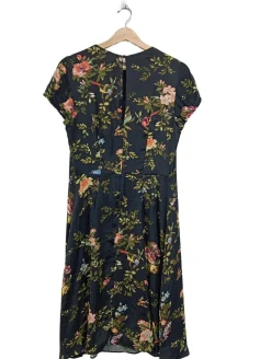 Kleider>H&M Richard Allen Kurzarmkleid Größe 40 schwarzkhaki