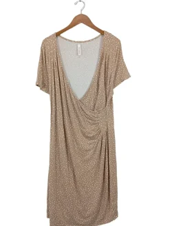 Kleider>Sheego Kurzarmkleid Größe 50 wollweißweiß