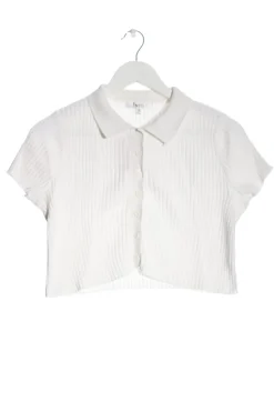 Strickbekleidung>INTO Kurzarmstrickjacke Größe 38 weiß