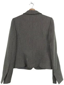 Blazer>United Colors of Benetton Kurz-Blazer Größe 40 hellgrau