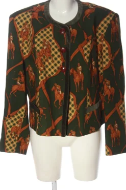 Blazer>Sportalm Kurz-Blazer Größe 44 khakihellorange