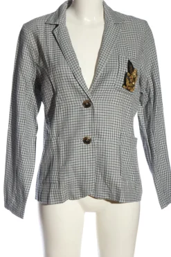 Blazer>Custommade Kurz-Blazer Größe 38 weißblau