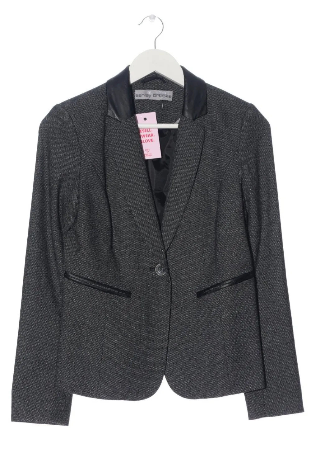 Blazer>Ashley Brooke Kurz-Blazer Größe 36 schwarzwollweiß