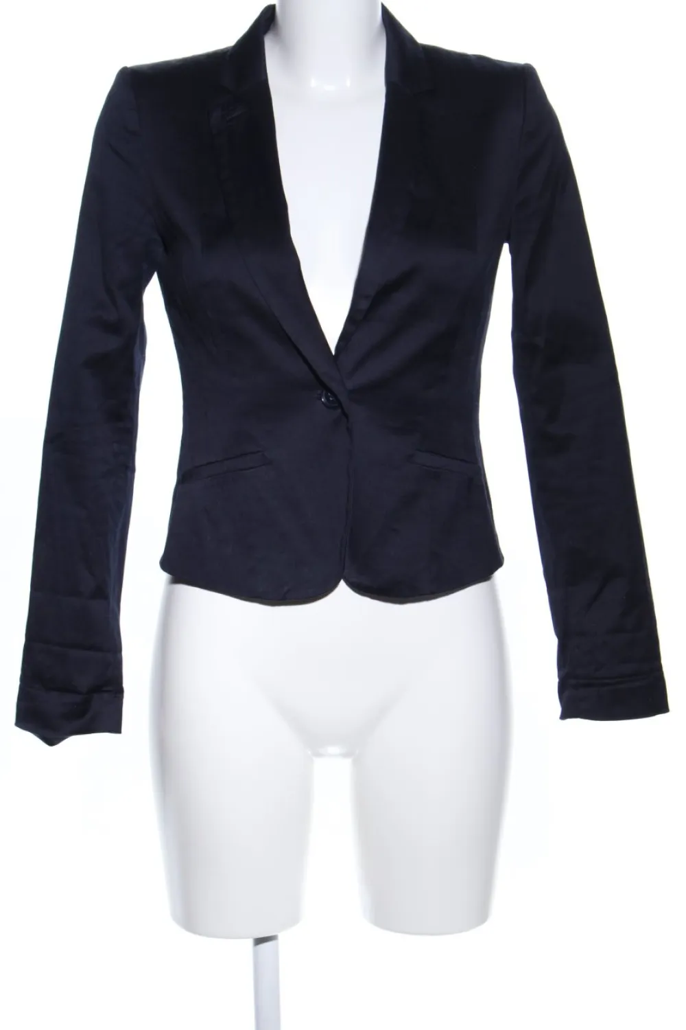 Blazer>H&M Kurz-Blazer Größe 34 blau