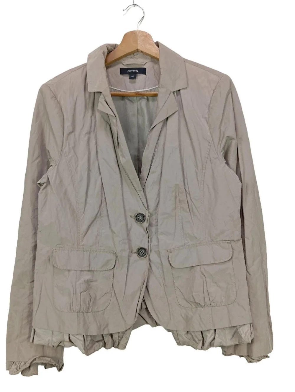 Blazer>Comma Kurz-Blazer Größe 42 creme