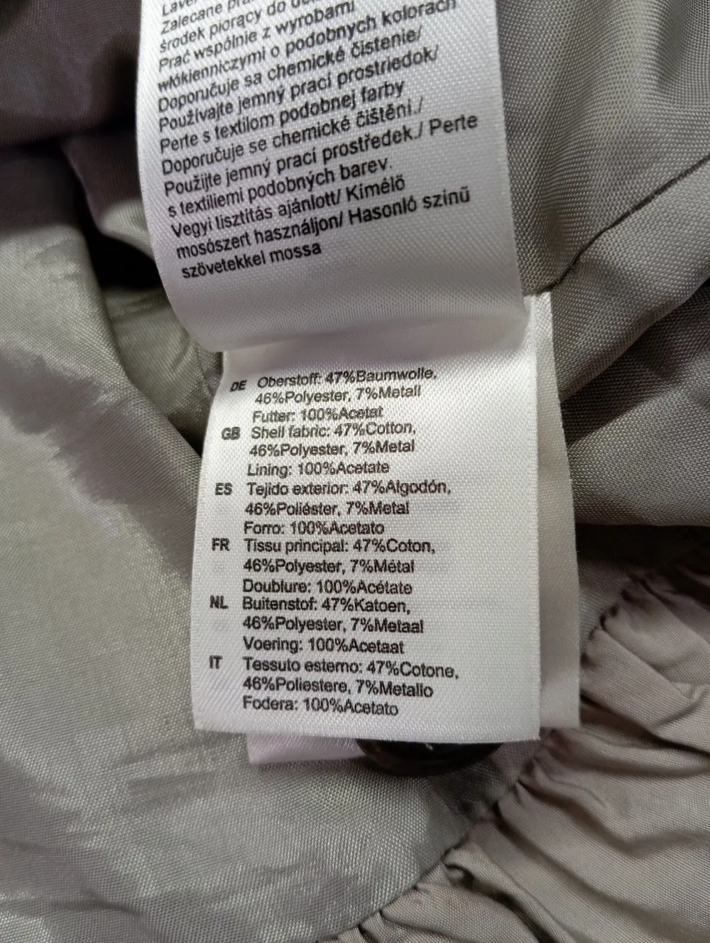 Blazer>Comma Kurz-Blazer Größe 42 creme