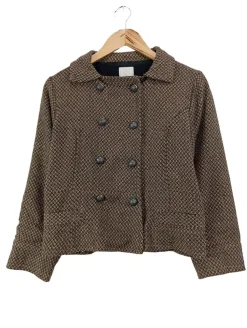 Mäntel>CKS Jeans Kurzmantel Größe 44 braun