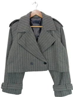 Mäntel>Asos Kurzmantel Größe 38 hellgrau