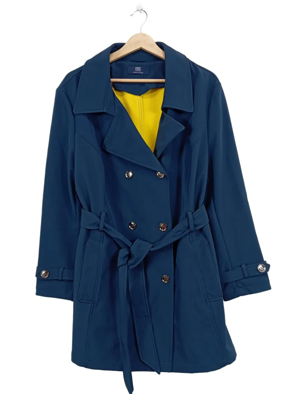 Mäntel>fiora blue Kurzmantel Größe 48 blau