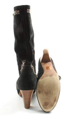 Stiefel>di Lauro Kurzstiefel Größe 40 schwarzgoldfarben