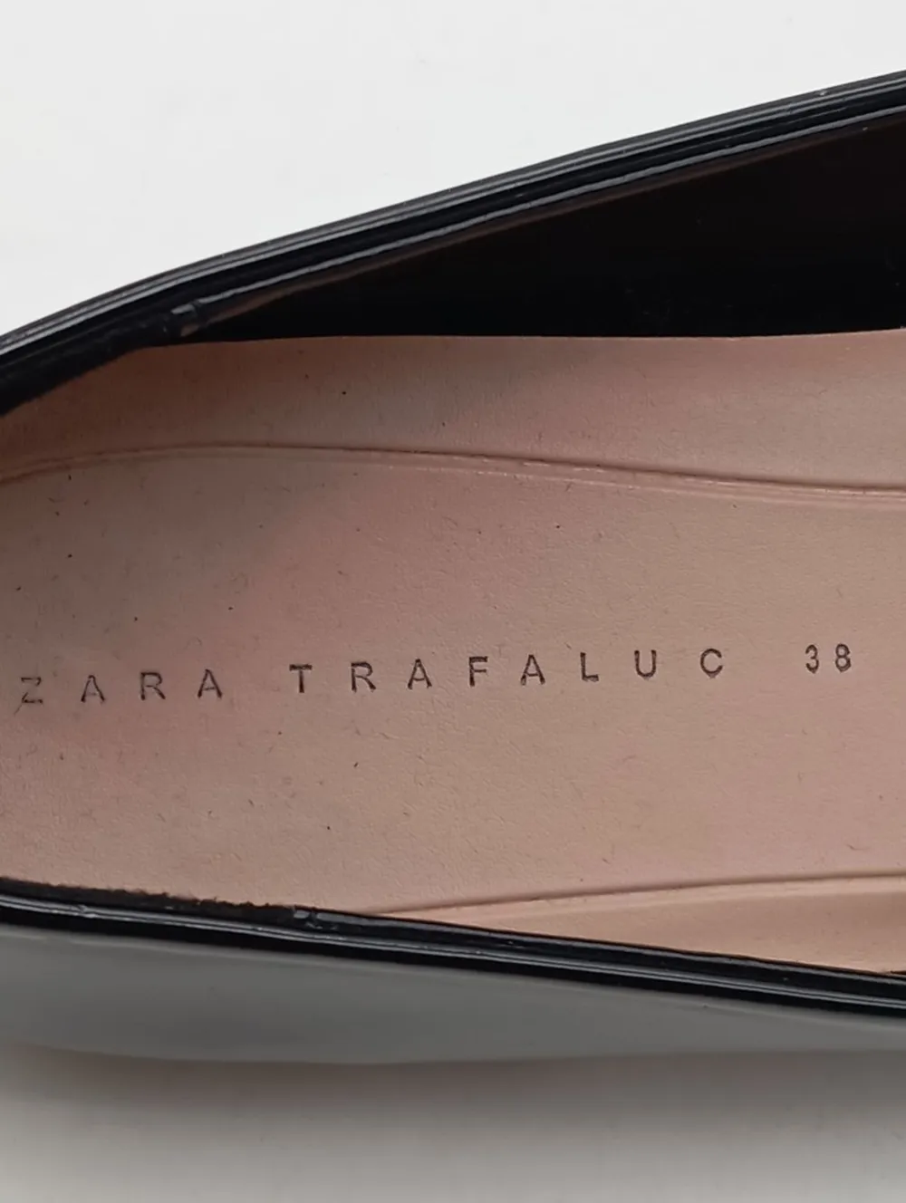 Ballerinas>Zara Trafaluc Lackballerinas Größe 38 schwarz