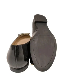 Ballerinas>Hu00f6gl Lackballerinas Größe 38 schwarz