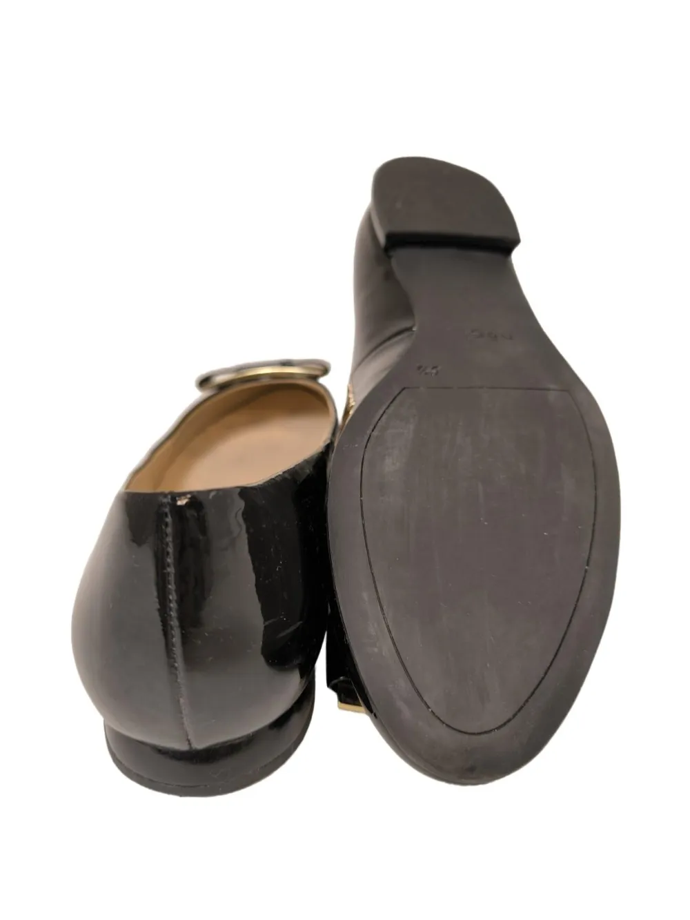 Ballerinas>Hu00f6gl Lackballerinas Größe 38 schwarz