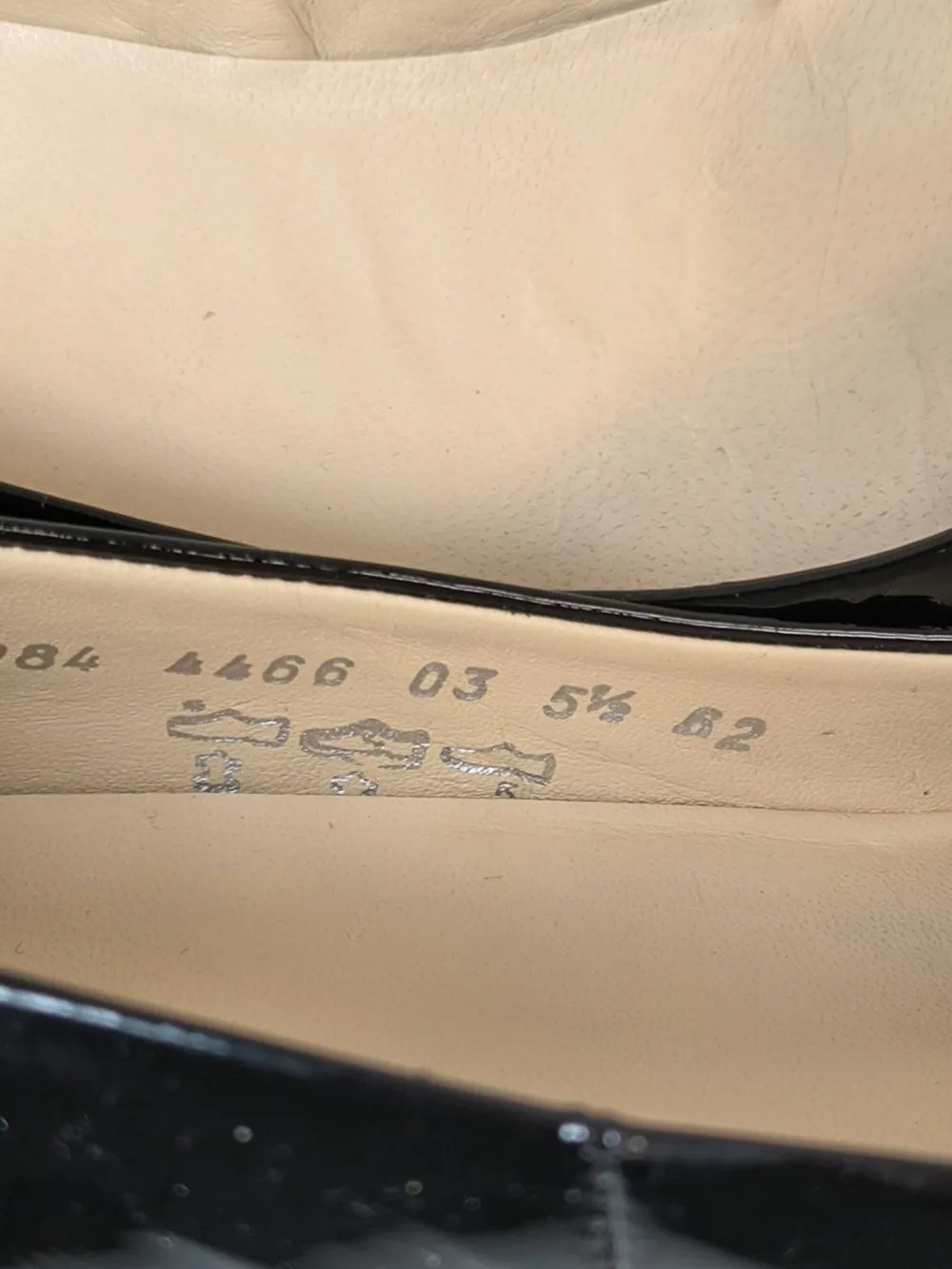 Ballerinas>Hu00f6gl Lackballerinas Größe 38 schwarz