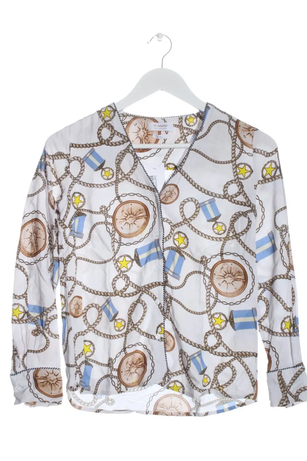 Langarm-Bluse Größe 34-Rich & Royal Clearance