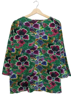 Blusen>San Setto Langarm-Bluse Größe 48 grünlila