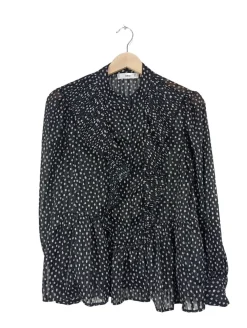 Blusen>MNG Langarm-Bluse Größe 34 hellgrau