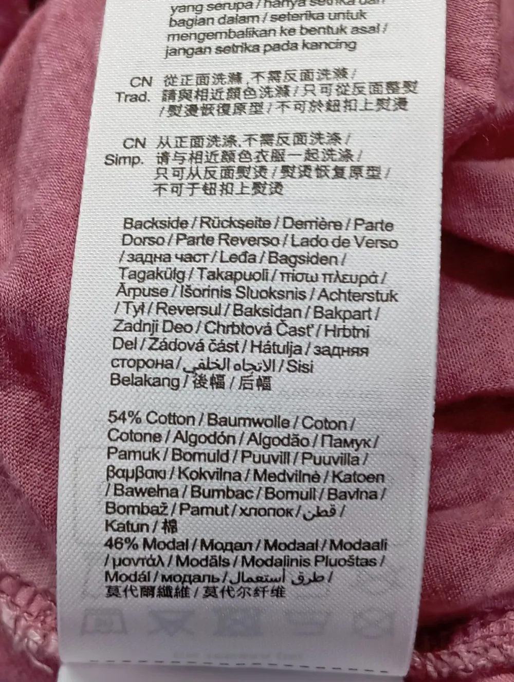 Blusen>edc Langarm-Bluse Größe 38 pink