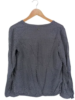 Blusen>s.Oliver Langarm-Bluse Größe 38 hellgrau