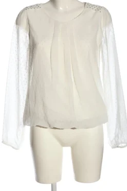 Blusen>Street One Langarm-Bluse Größe 36 weiß