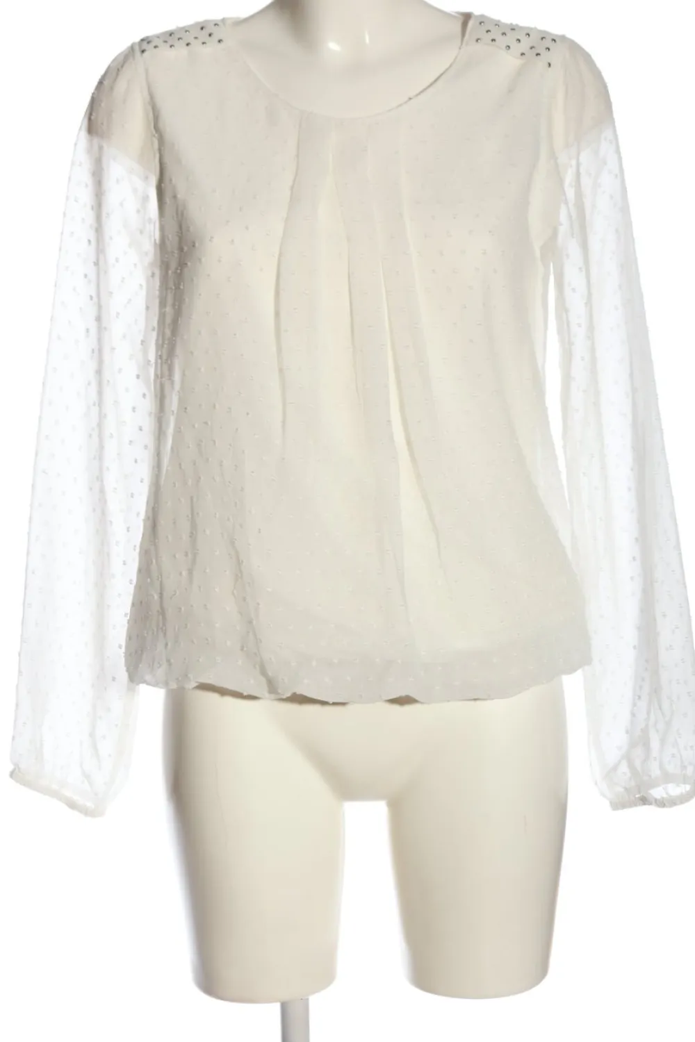 Blusen>Street One Langarm-Bluse Größe 36 weiß