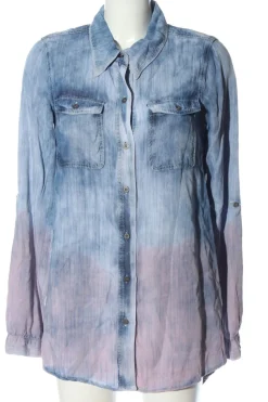 Hemden>MaJo Langarmhemd Größe 36 blaupink