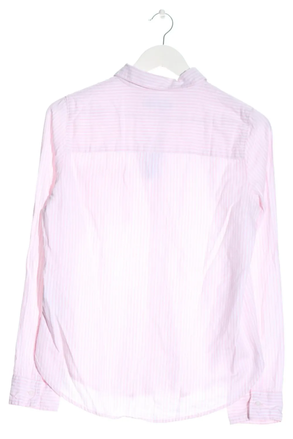 Hemden>Abercrombie & Fitch Langarmhemd Größe 38 weißpink