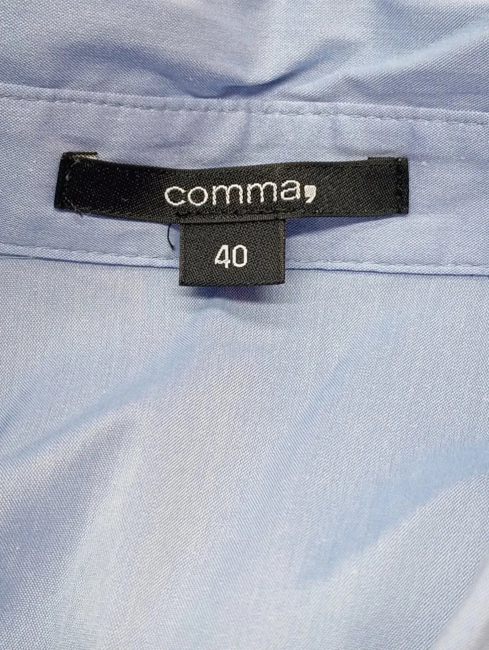 Hemden>Comma Langarmhemd Größe 40 blau