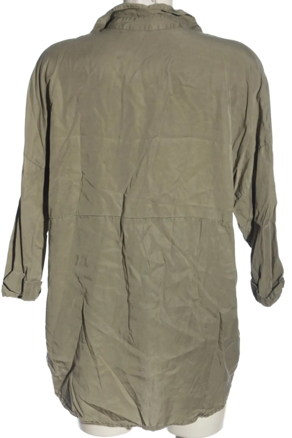 Hemden>Zara Trafaluc Langarmhemd Größe 40 khaki