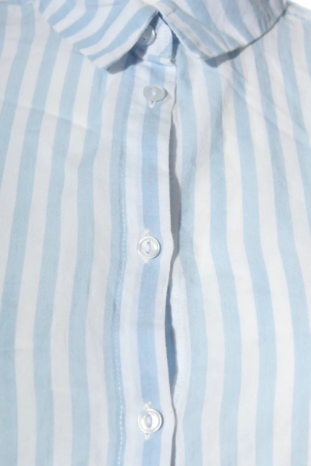 Hemden>H&M Langarmhemd Größe 36 blauweiß