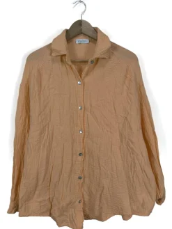 Hemden>Made in Italy Langarmhemd Größe 38 hellorange