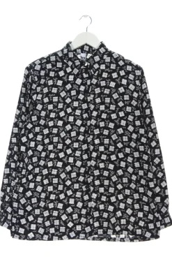 Hemden>tru Langarmhemd Größe 40 schwarzweiß