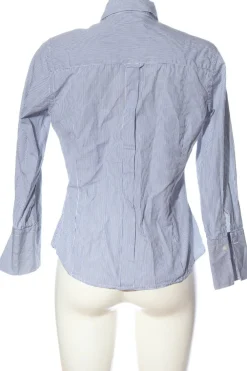 Hemden>milano donna Langarmhemd Größe 38 blauweiß