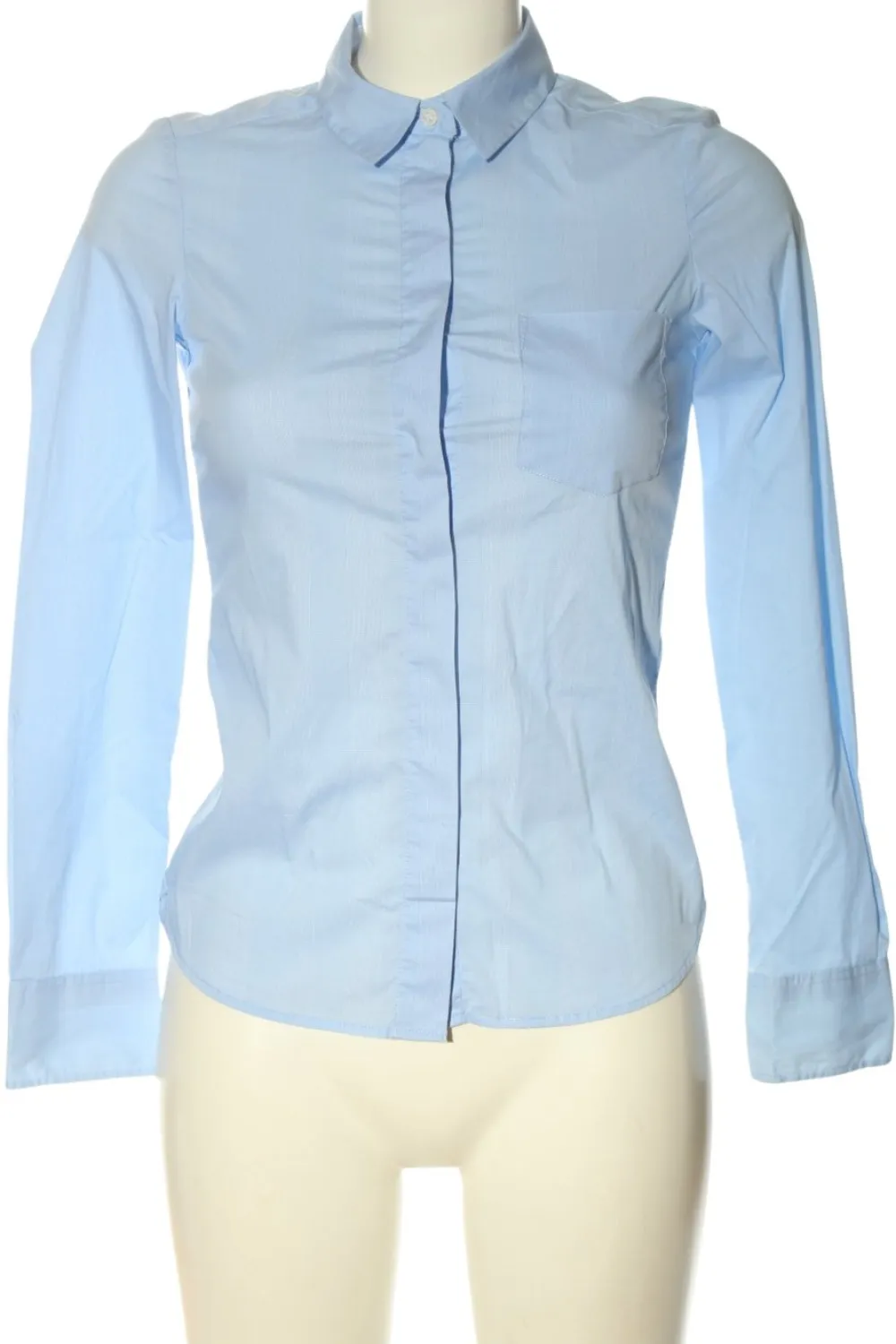 Hemden>H&M Langarmhemd Größe 32 blau