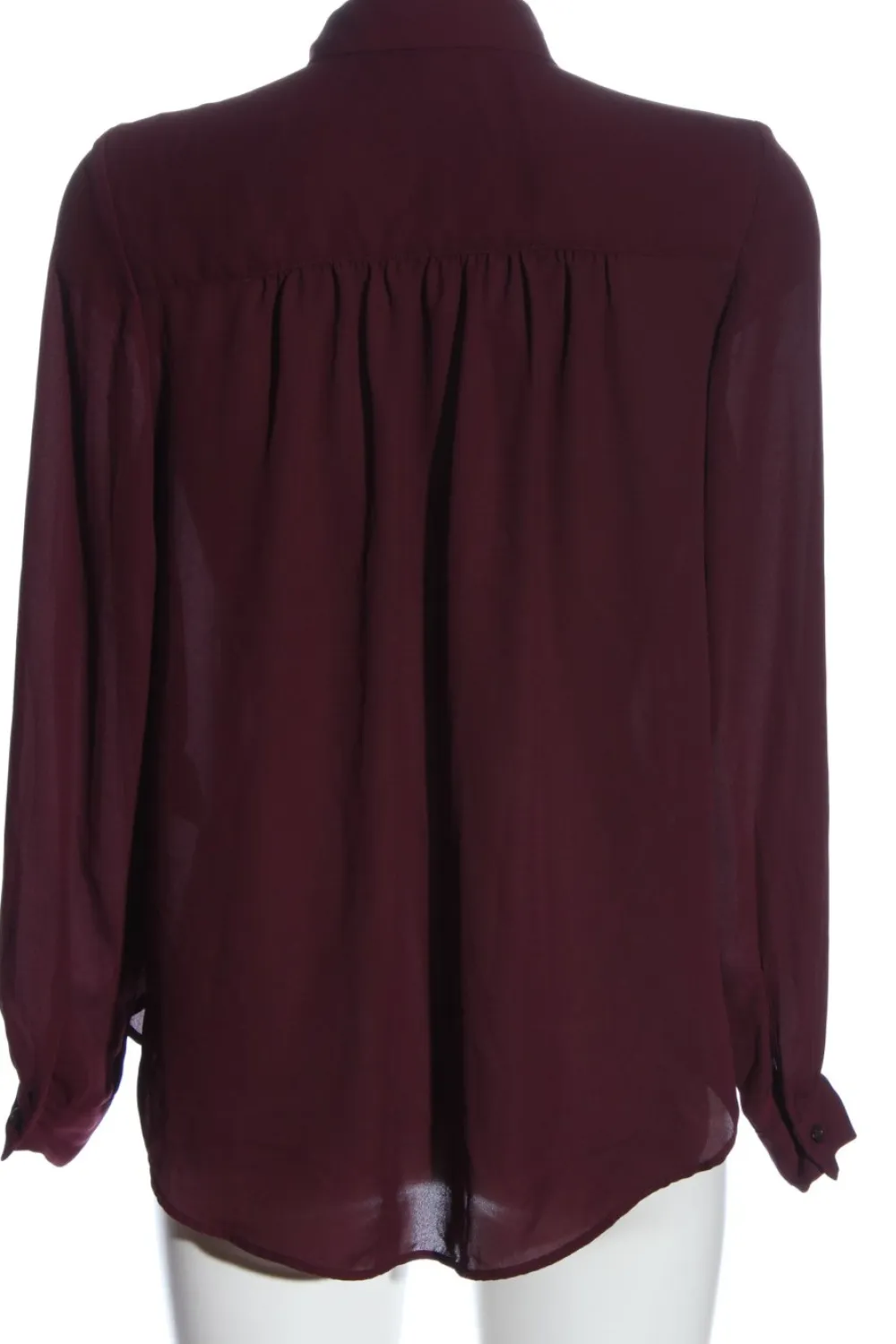 Hemden>H&M Langarmhemd Größe 36 rot