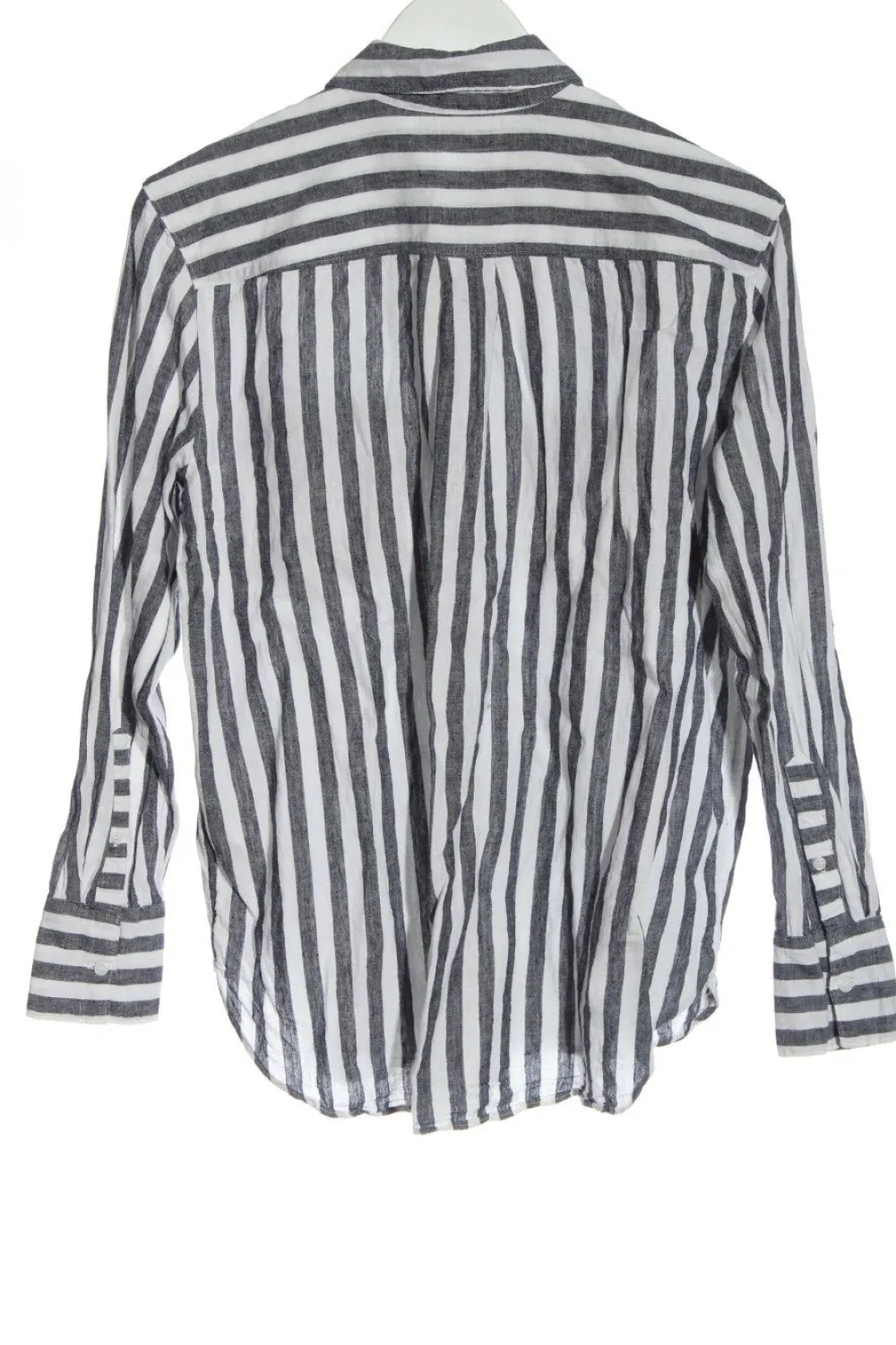 Hemden>H&M L.O.G.G. Langarmhemd Größe 38 weißschwarz