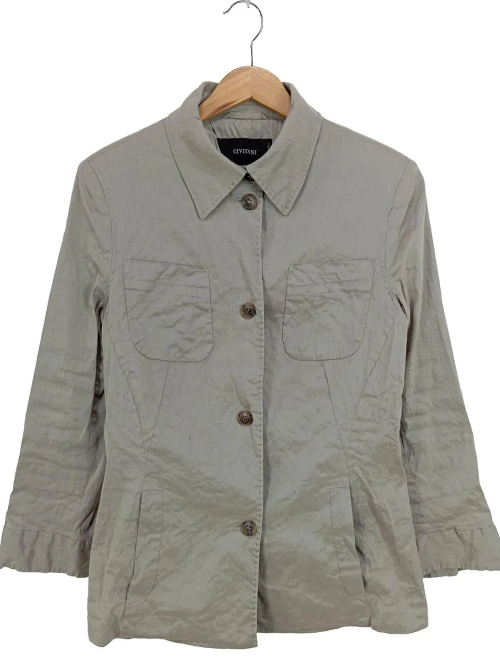 Hemden>Cividini Langarmhemd Größe 42 hellgrau