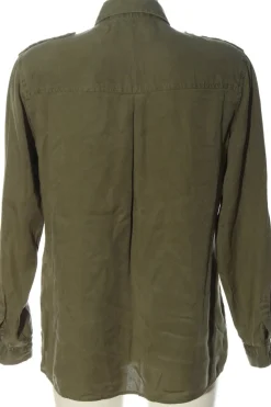 Hemden>Zara Basic Langarmhemd Größe 36 khaki