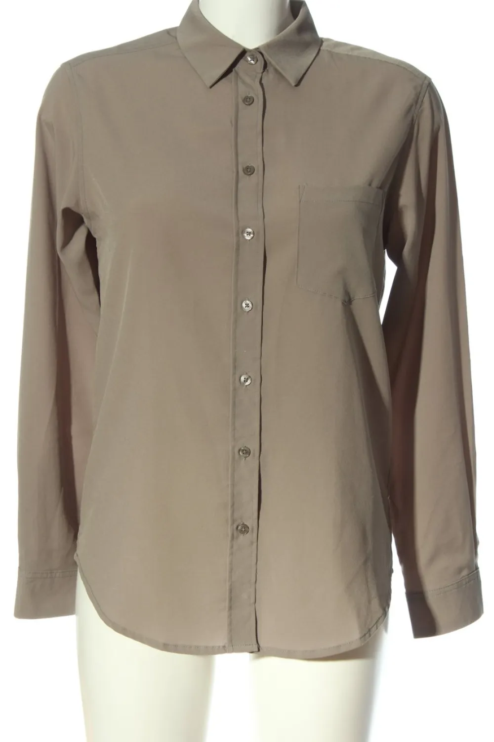 Hemden>Mango Langarmhemd Größe 34 braun