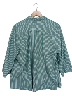 Hemden>fashion classic Langarmhemd Größe 48 türkisweiß