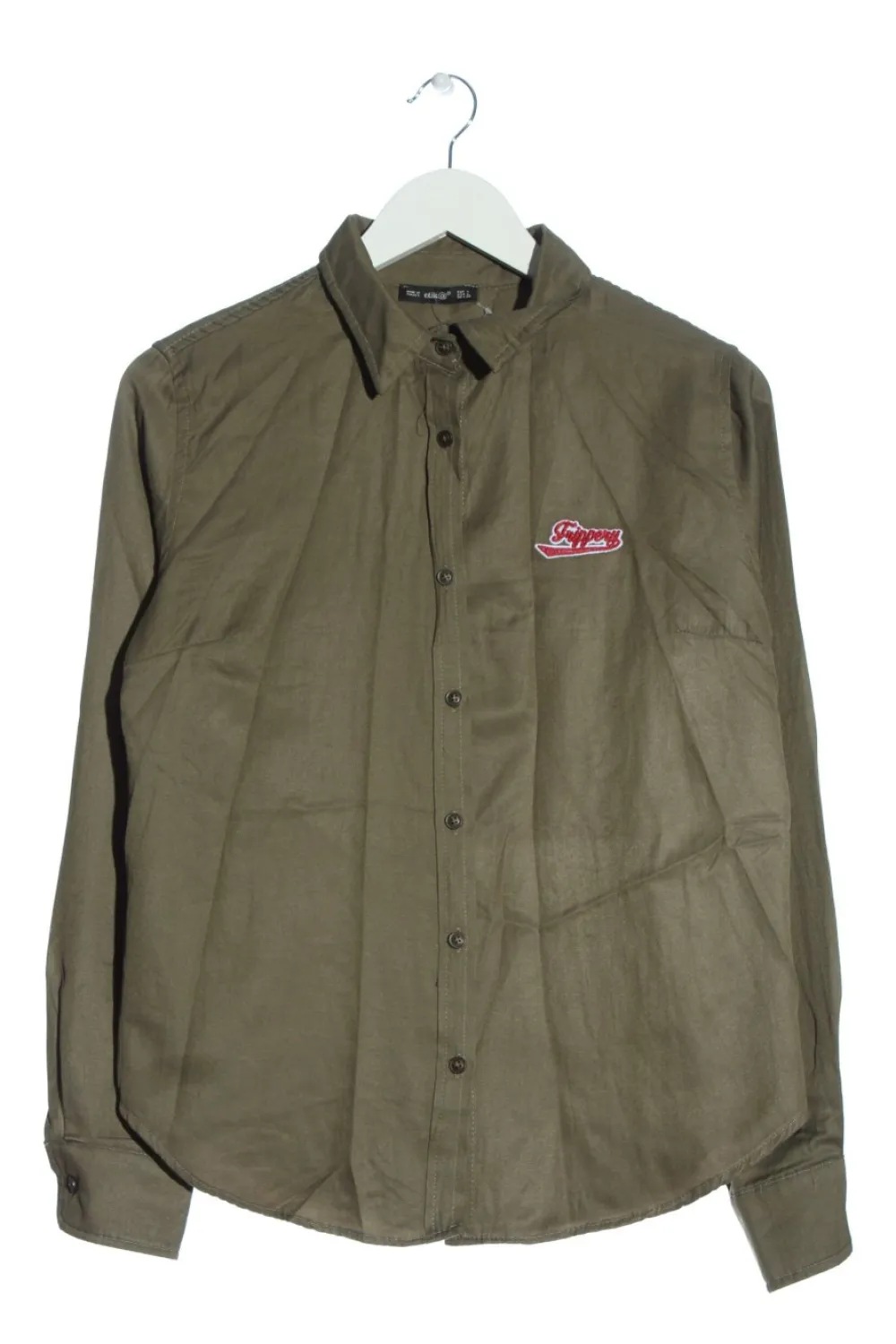 Hemden>etik@ Langarmhemd Größe 40 khaki