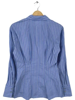 Hemden>H&M Langarmhemd Größe 34 blau
