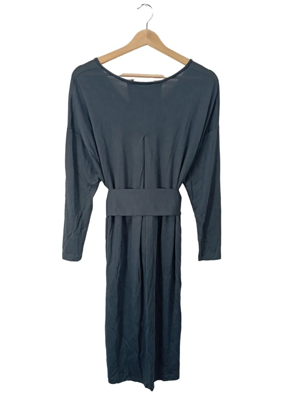 Kleider>Stefanel Langarmkleid Größe 34 hellgrau